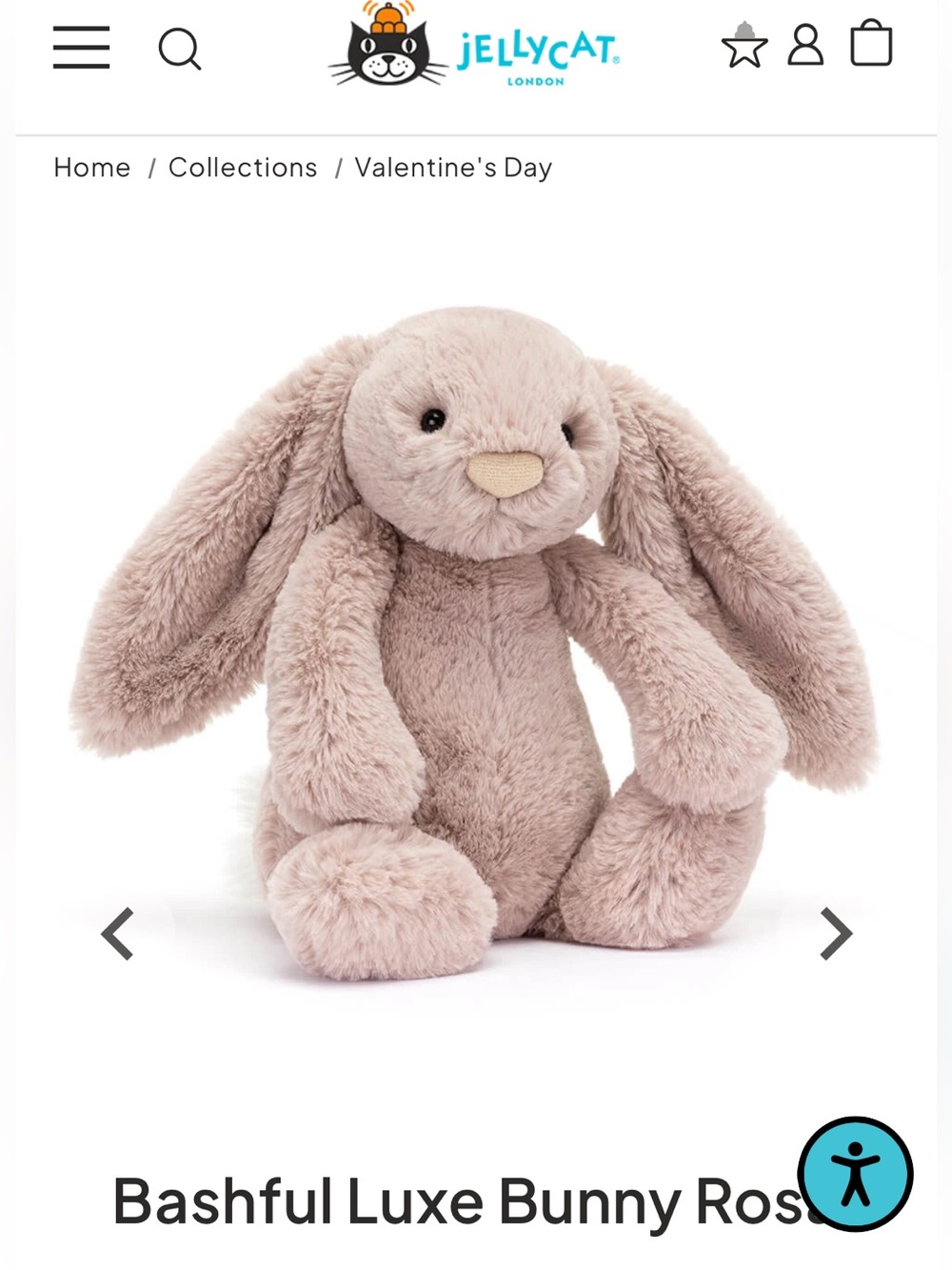Bashful Lux Bunny Rosa